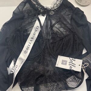 Bella Barnett Black Lace Bodysuit